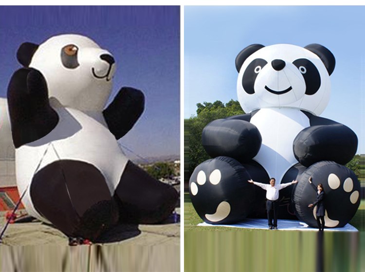 修文充气熊猫展示